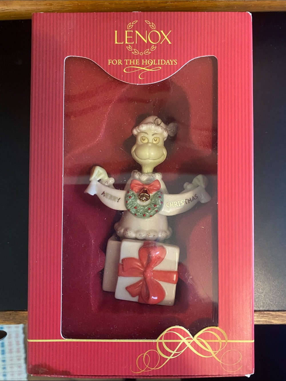 LENOX “A Grinchy Gift” Ornament
